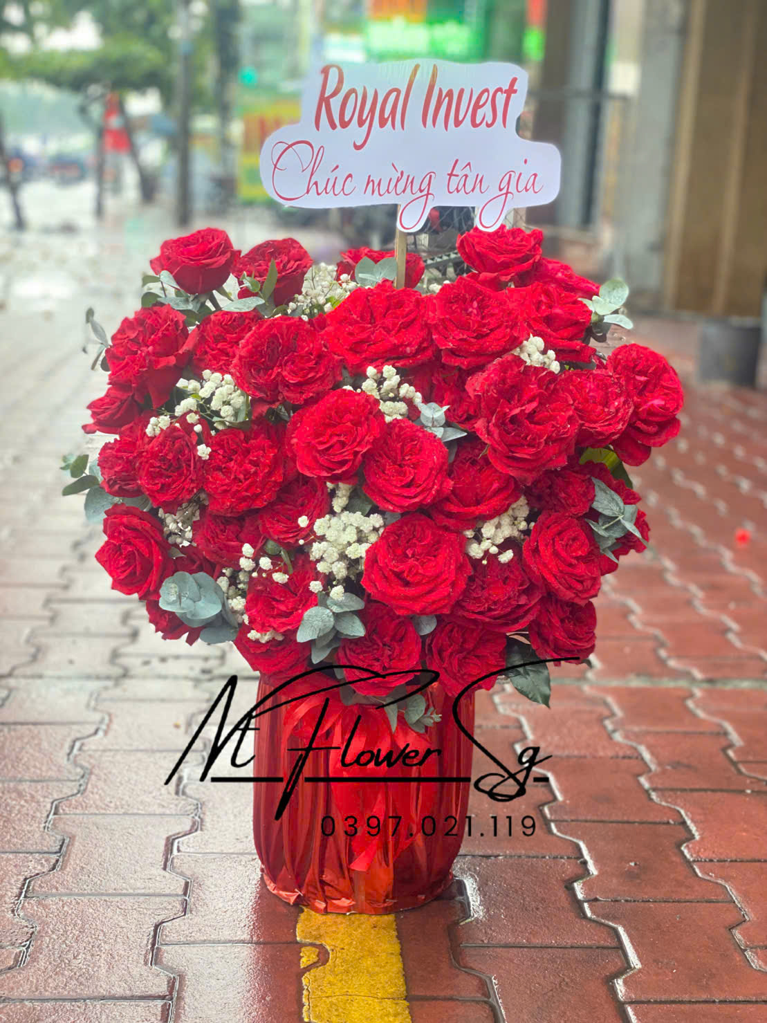 Lẵng hoa khai trương 013