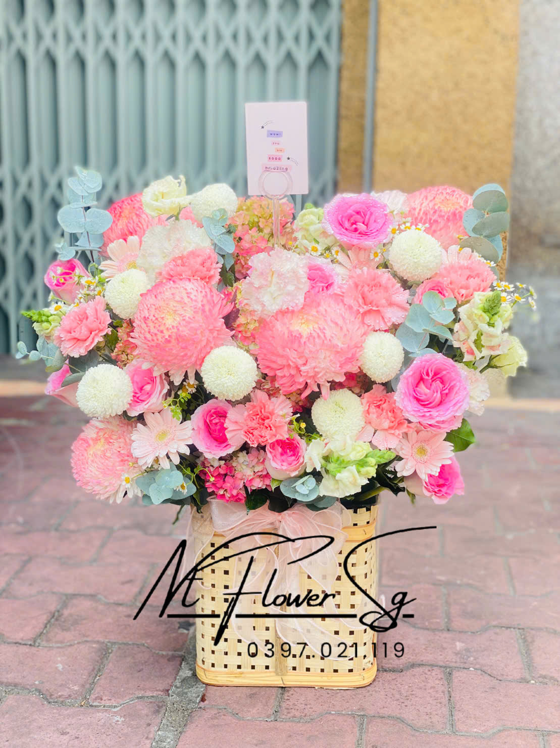 Lẵng hoa khai trương 020