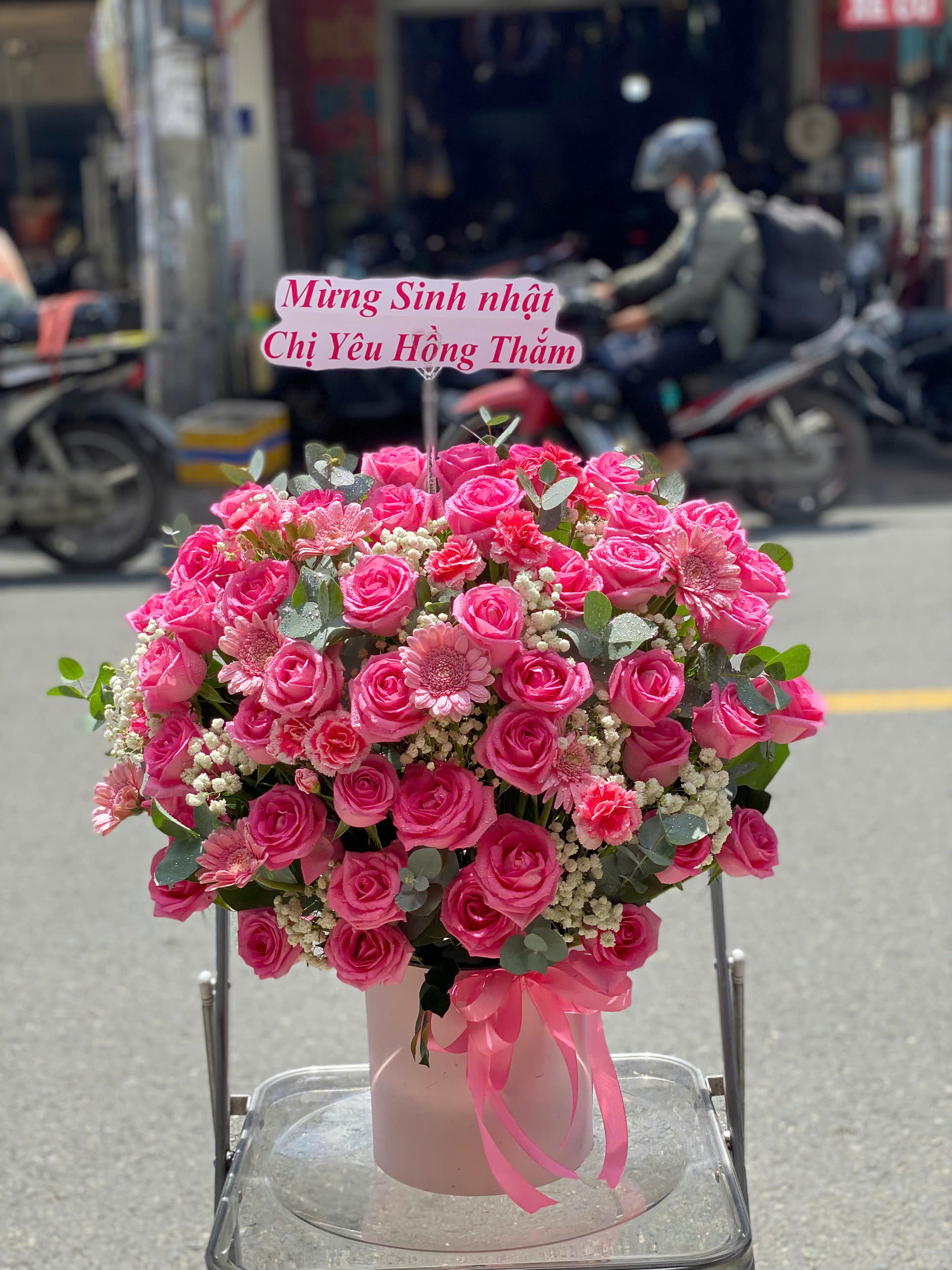 Giỏ hoa chúc mừng 0102