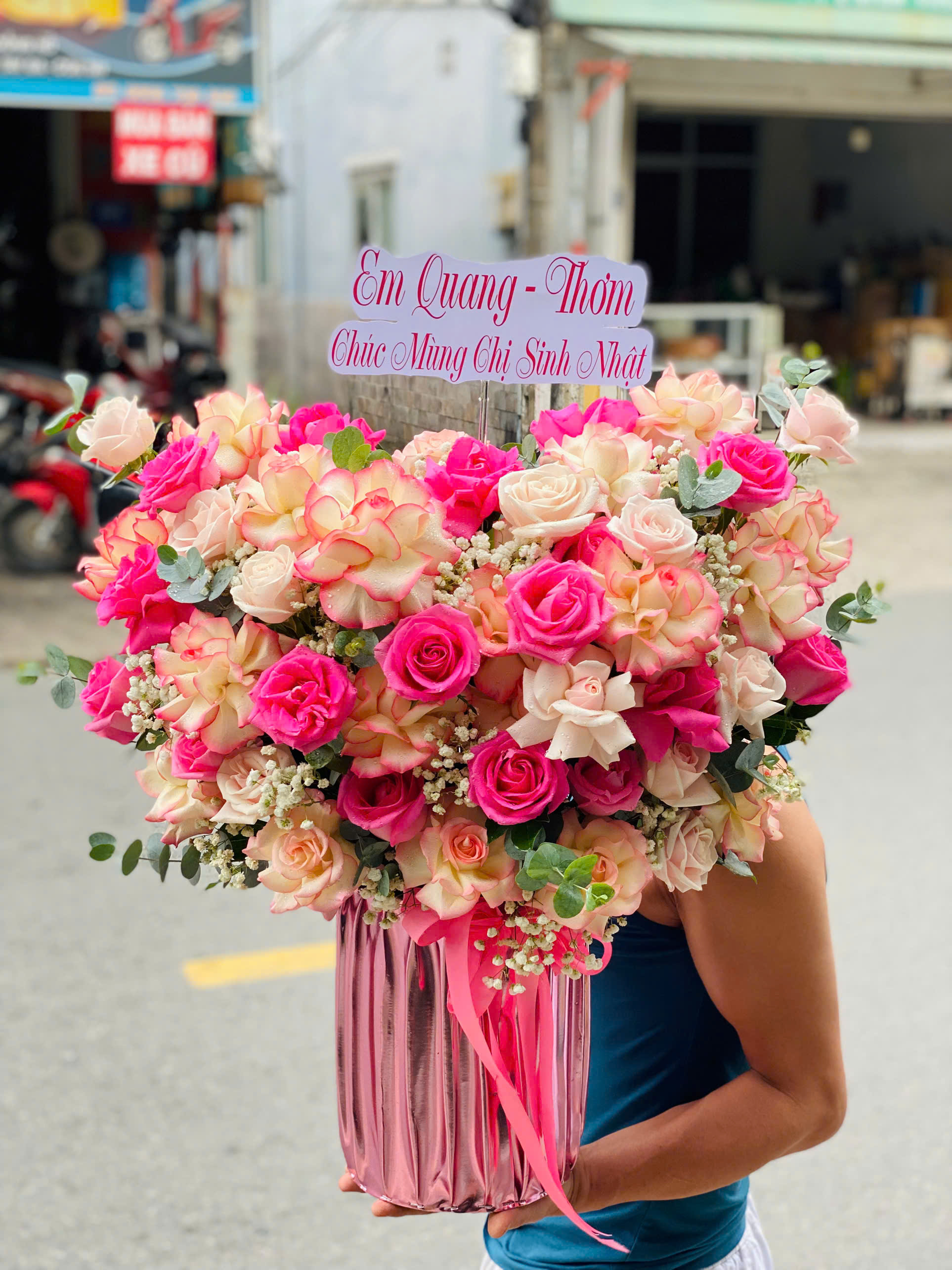 Giỏ hoa chúc mừng 0104