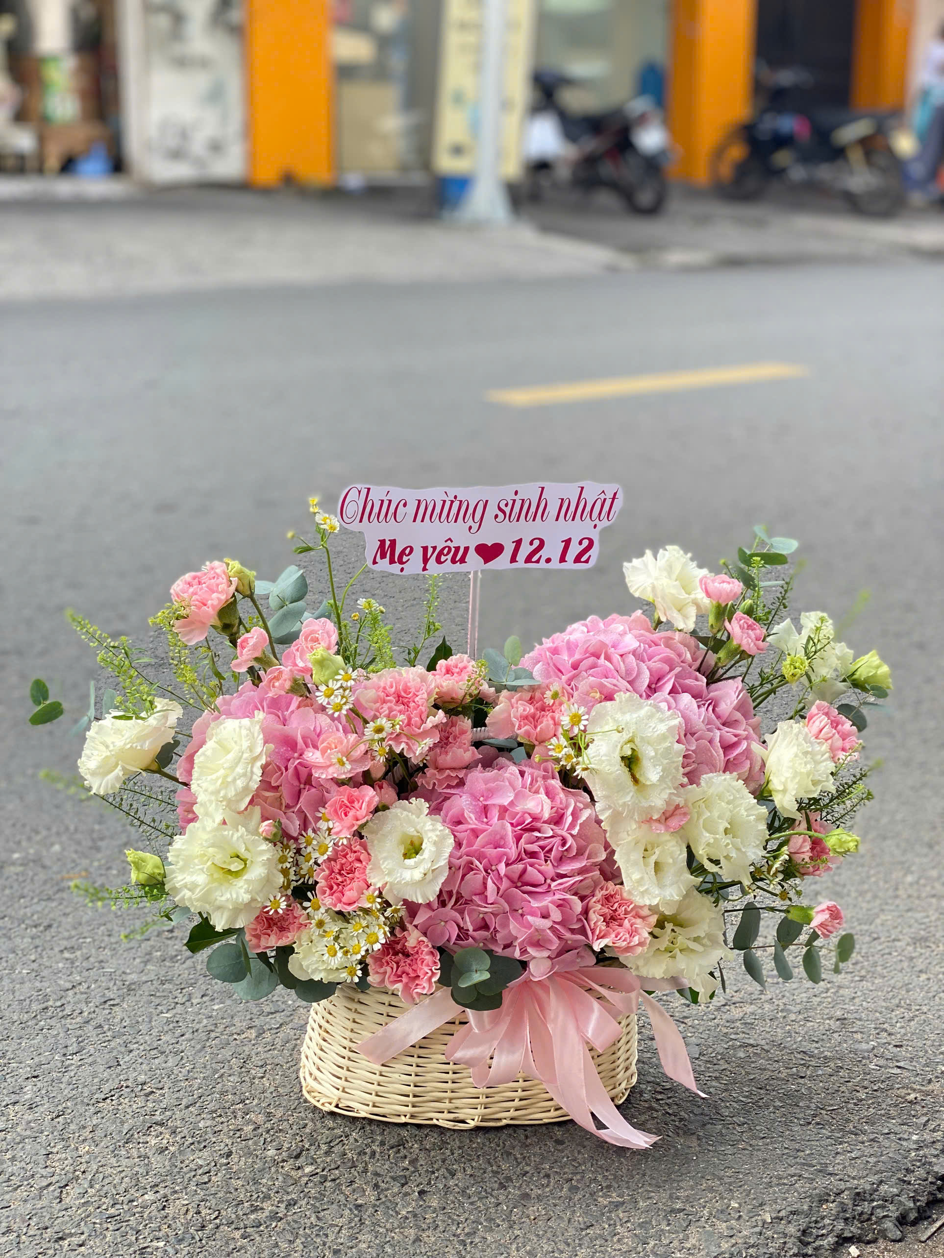 Giỏ hoa chúc mừng 0117