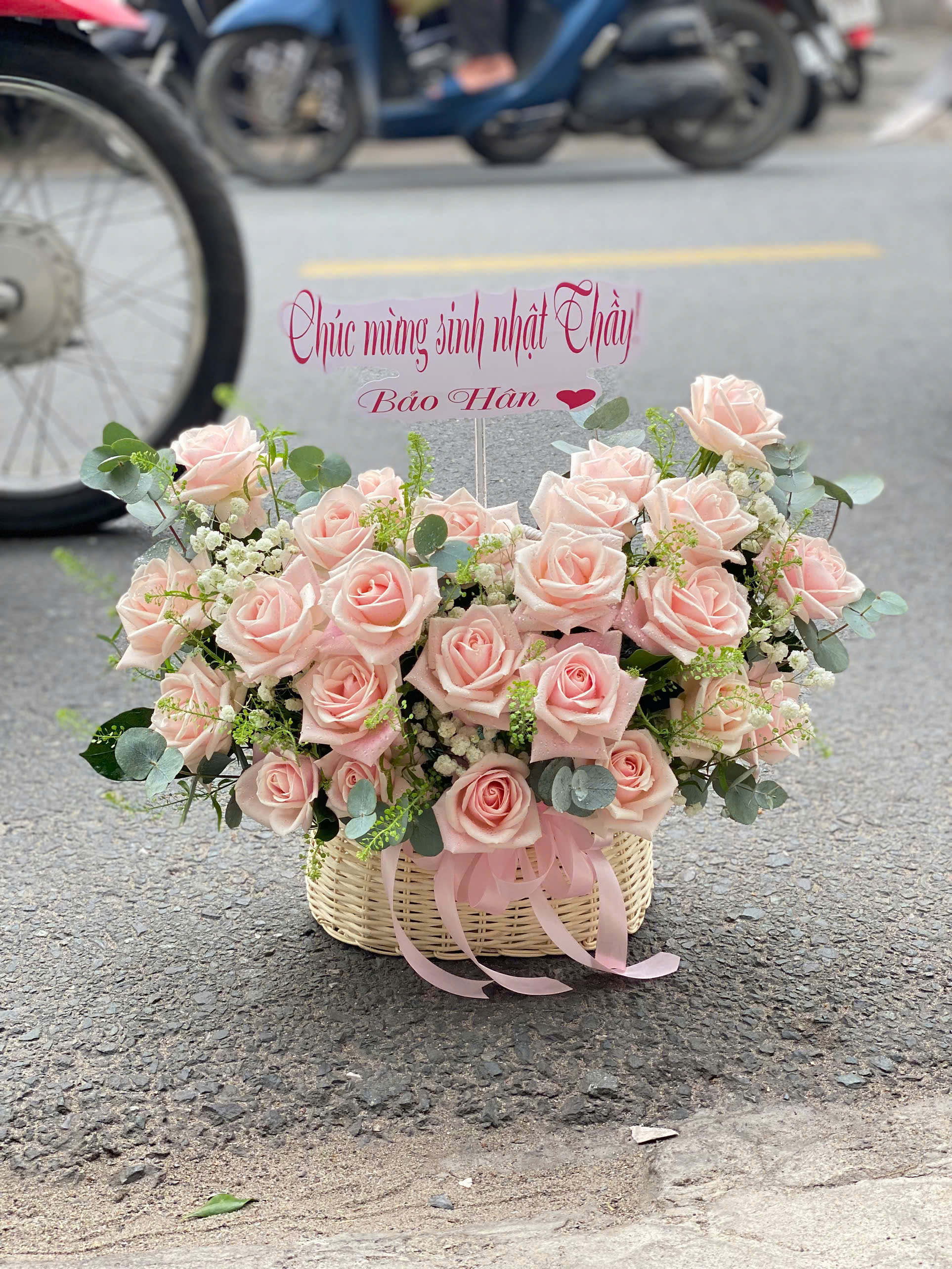 Giỏ hoa chúc mừng 0119